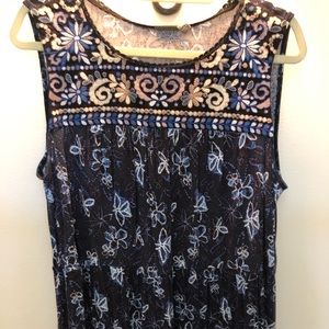 One September embroidered top